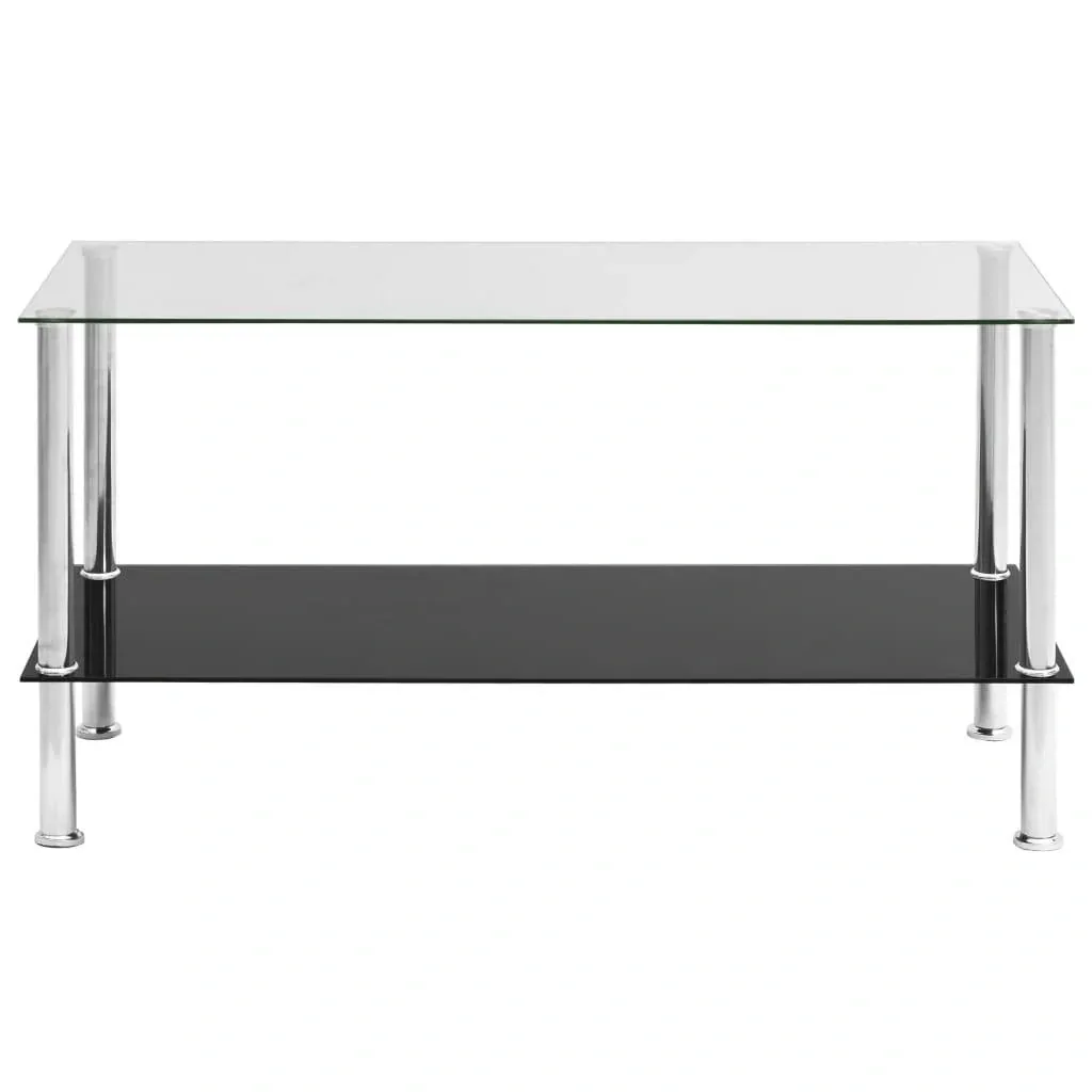 Couchtisch 110x43x60 cm gehärtetes Glas transparent