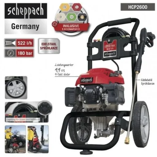 Hochdruckreiniger HCP2600 - 200 bar | 4,35hp | 173cc | 4-Takt
