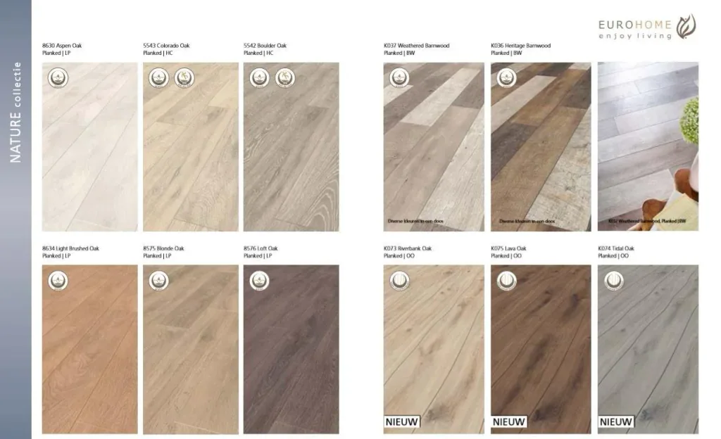 Nature Laminatboden Curving Lava Oak 8 mm 2,22 m²