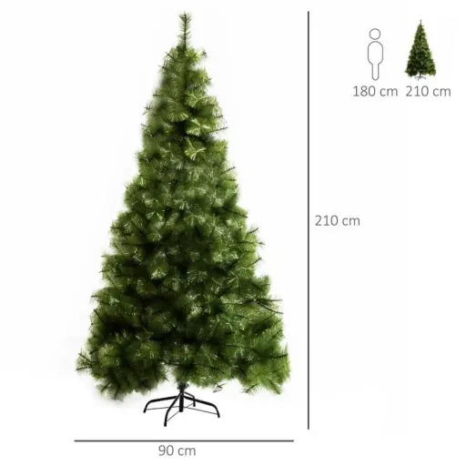 Künstlicher Weihnachtsbaum 2,1 m Christbaum Tannenbaum 505 Äste