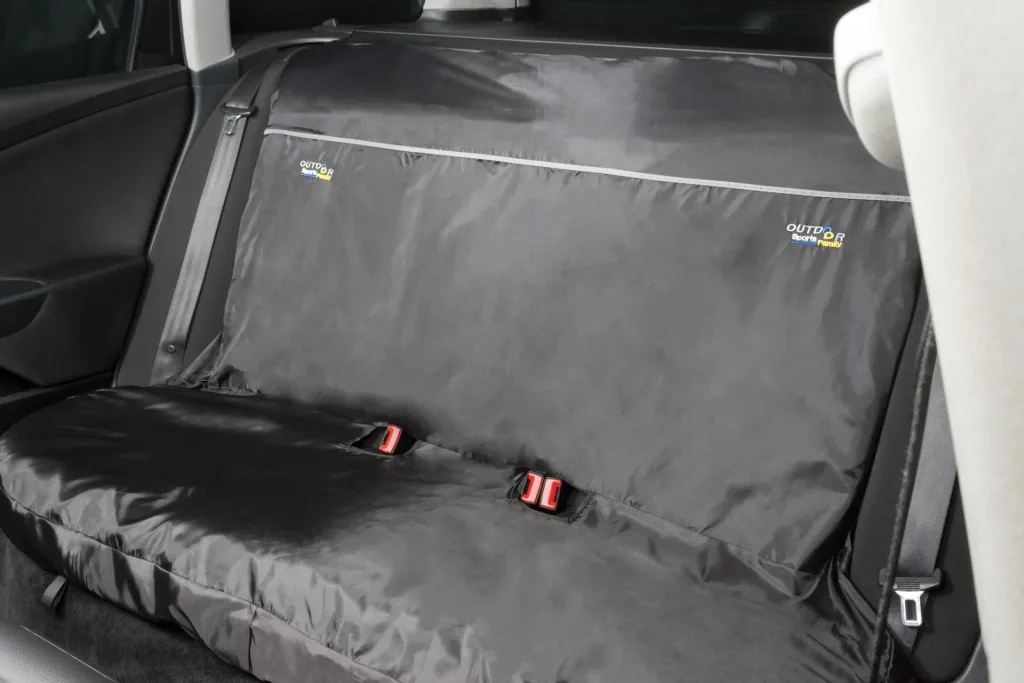 Schonbezug für Rückbank Universalgröße mit Gurtführung Outdoor Sports schwarz