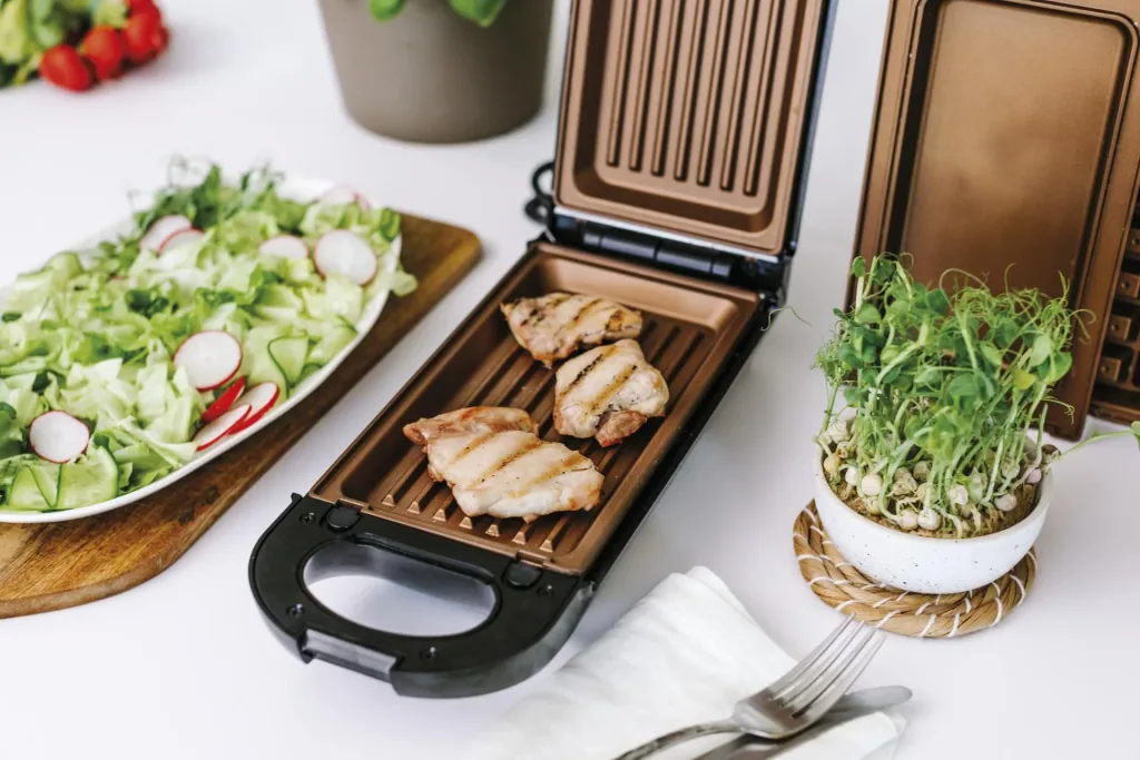 Copperline Flipswitch Multifunktionsgrill, 800 W inklusive Rezeptheft