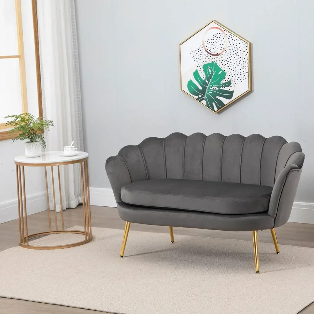 2-Sitzer Stoffsofa Zweisitzer Loungesofa mit weichen und großzügigen Kissen Polstersofa Sitzmöbel Polstermöbel Designsof