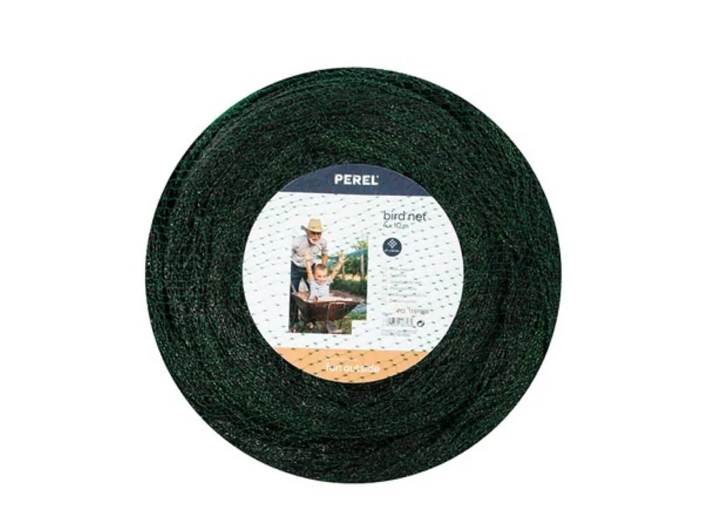 Vogelschutznetz 4x10 m, grünes Vogelschutznetz mit 20 mm Maschenweite, leichtes Polyester-Pflanzennetz für Obstbäume, Gemüse, Sträucher und Teiche, Gartennetz gegen Vogelfraß
