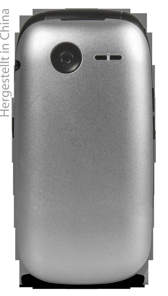 Senioren Klapphandy BBM 625 silber-schwarz, Großes 2,4" Farbdisplay, Zusätzliches 1,4" Außendisplay, Notruftaste