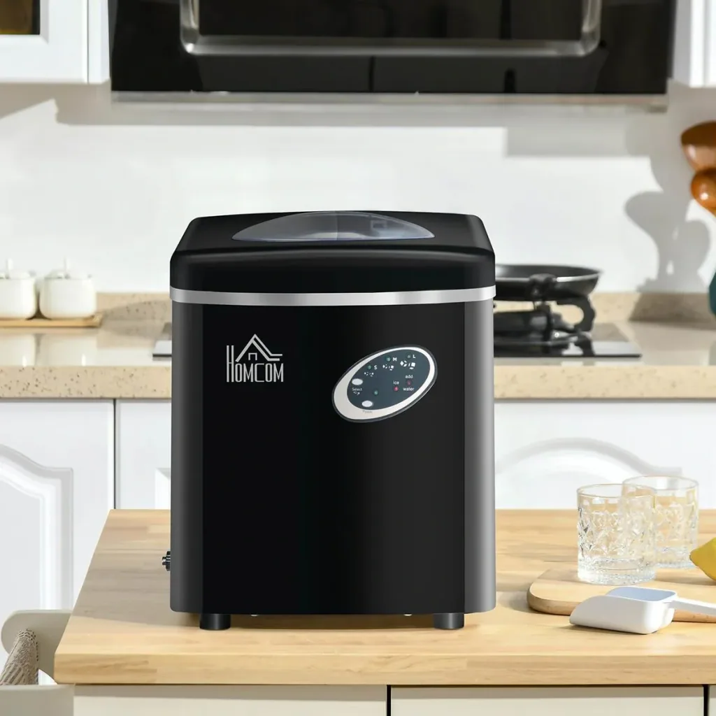 Eiswürfelbereiter 15kg/24h 1,9L mit 3,2L Wassertank 36,7 x 29,7 x 37,8 cm