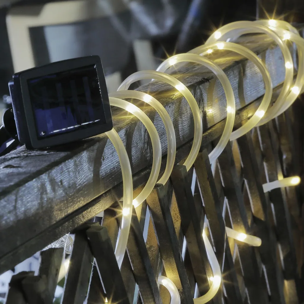 Solar Lichterschlauch mit 50 LEDs