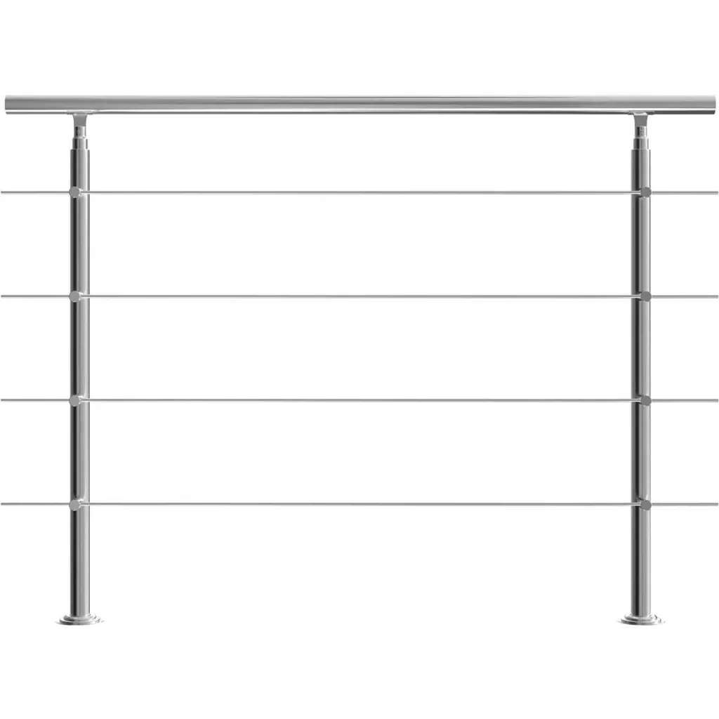 Geländer - Edelstahl - 150 cm - 4 Pfosten