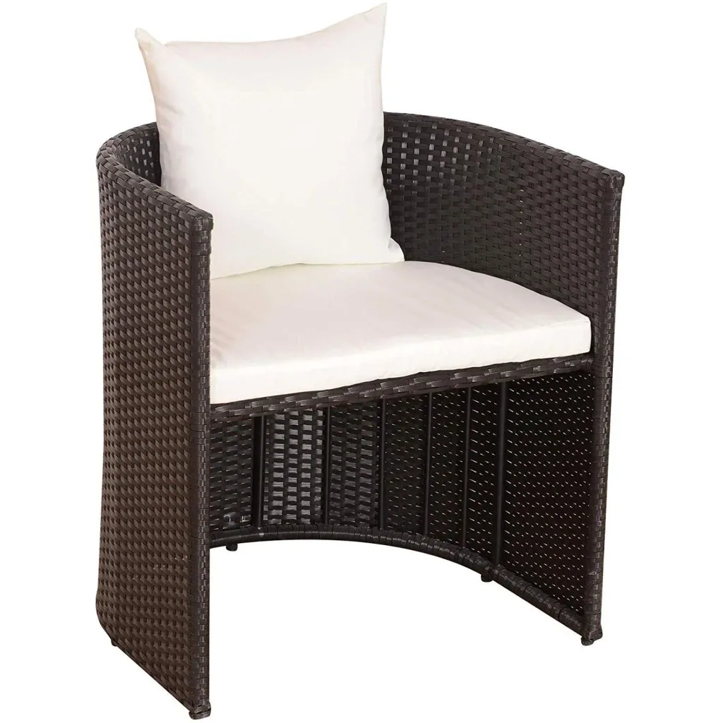 Polyrattan Gartenmöbel als 7-teiliges Set