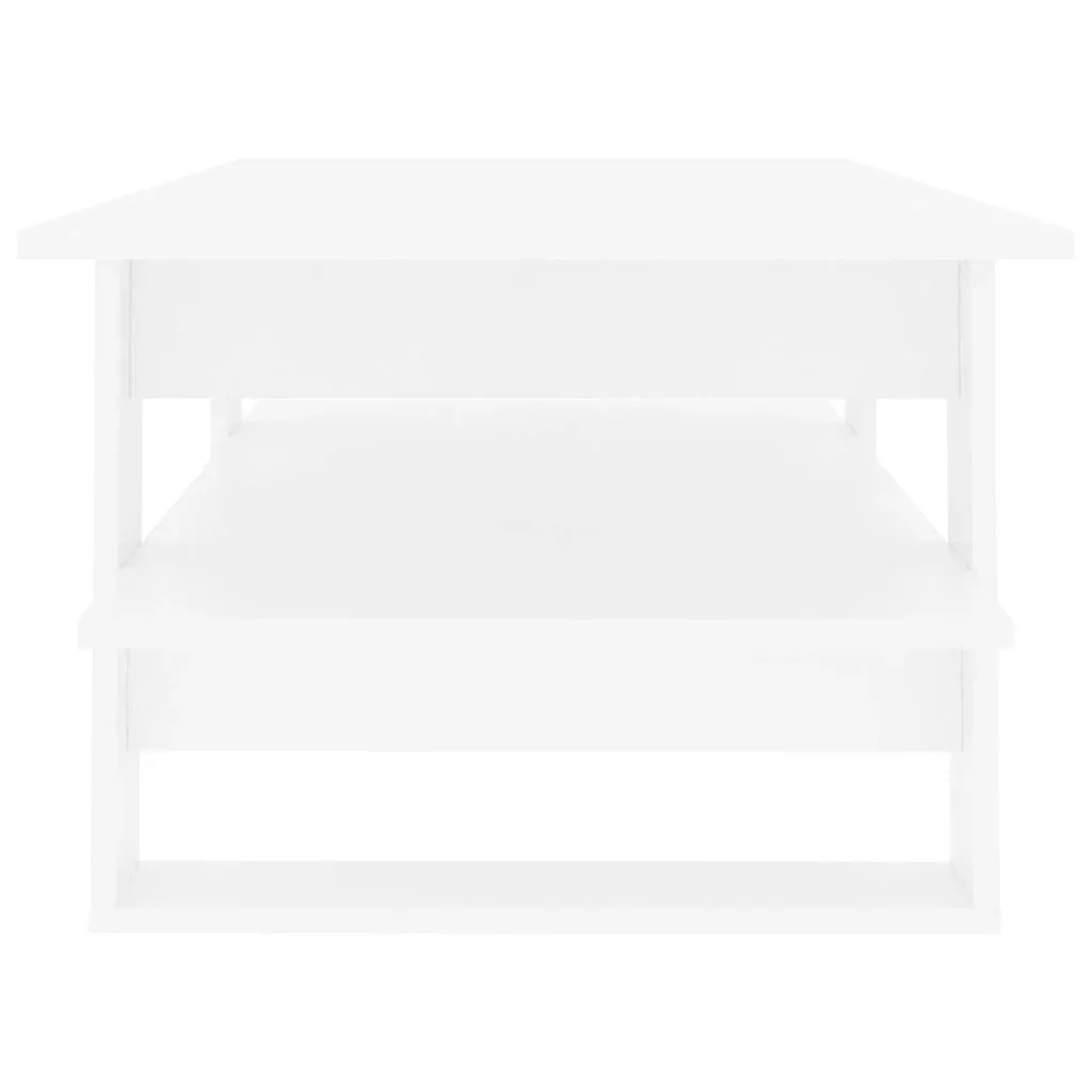 Couchtisch 110x55x42 cm Spanplatte weiß