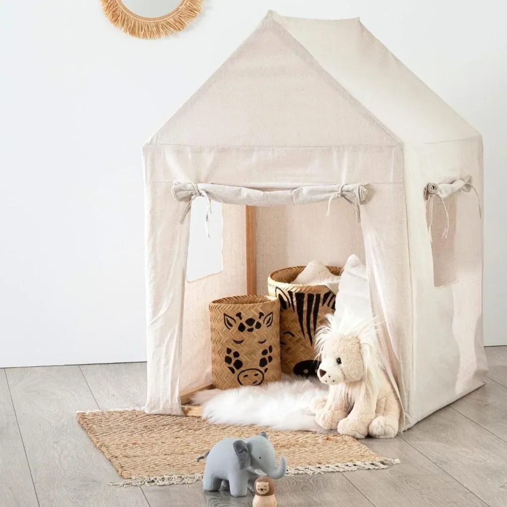 NL Spielhaus/Kinderhaus - beige - 77,5x116x77,5 cm