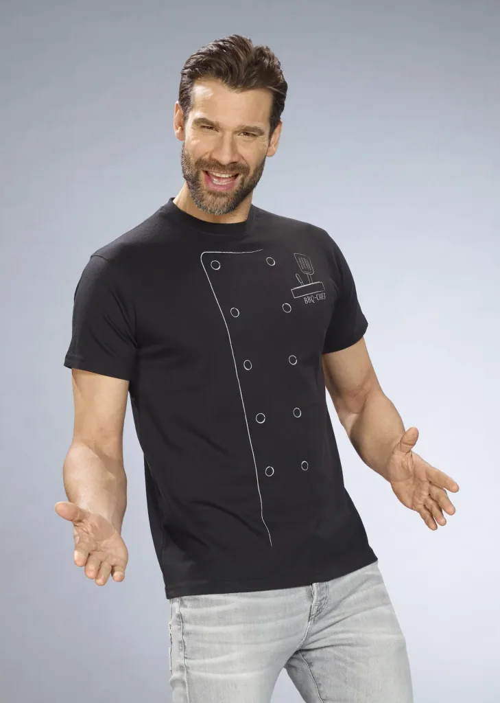 T-Shirt Grillmeister, Farbe schwarz, Gr.M