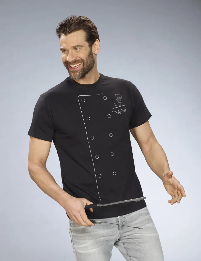 T-Shirt Grillmeister, Farbe schwarz, Gr.M