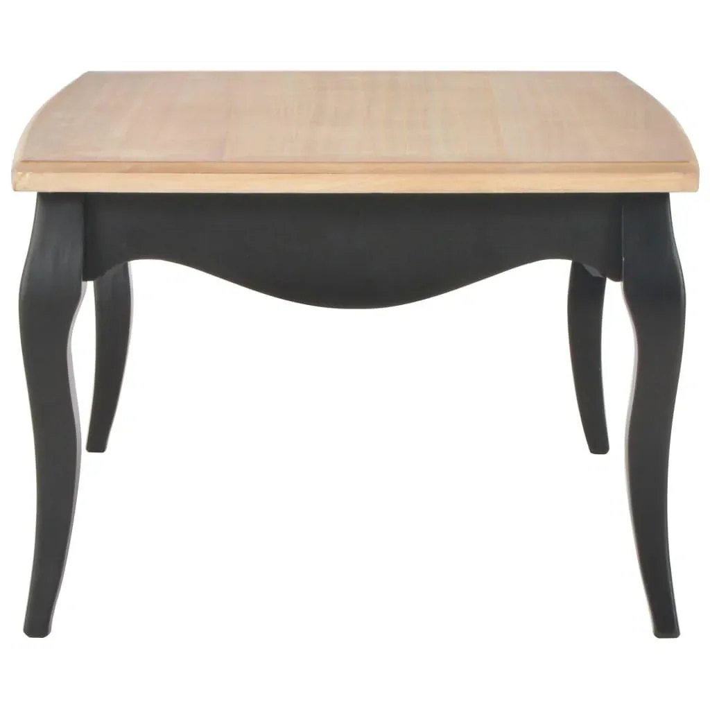 Couchtisch 110x60x40 cm Kiefer massiv schwarz und braun