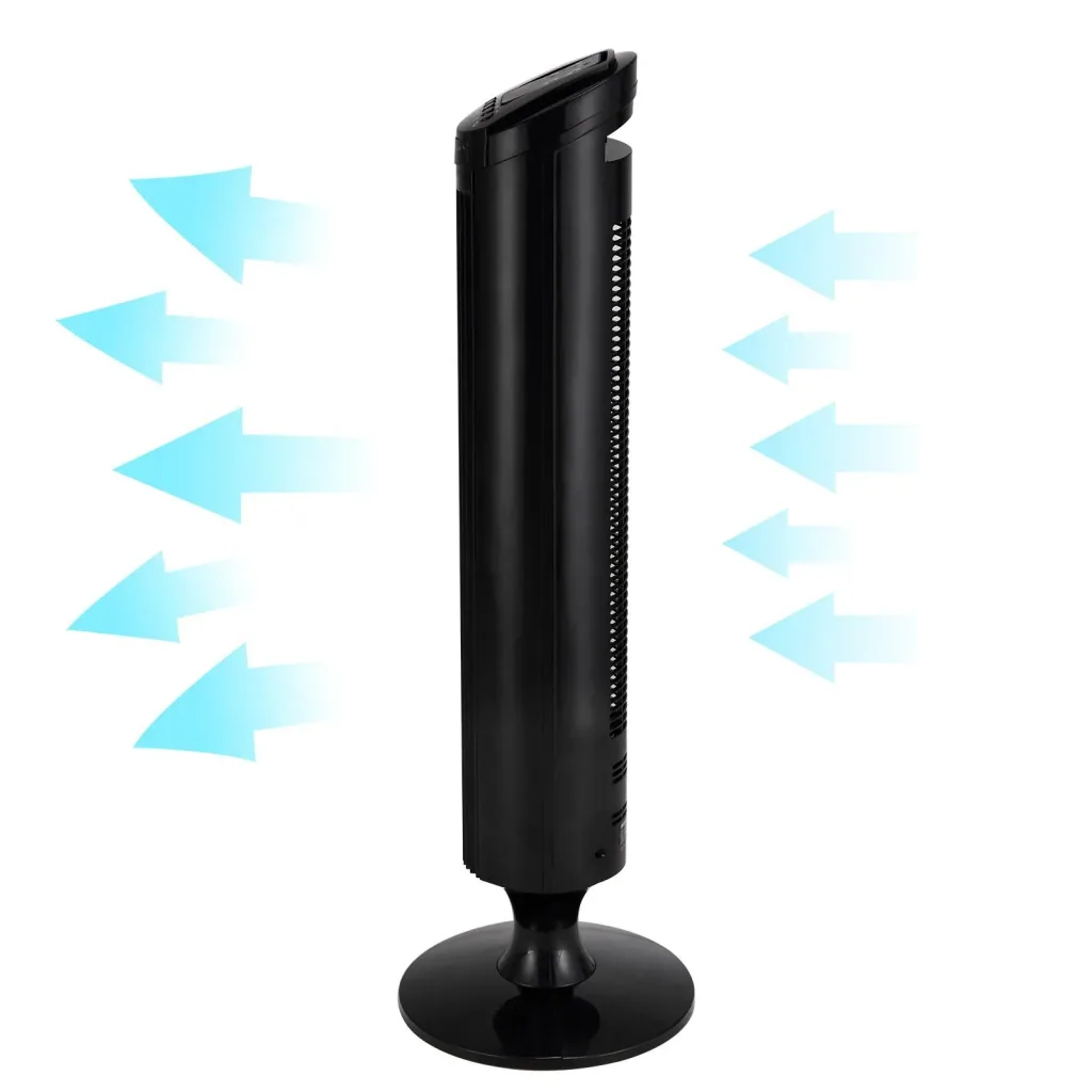 Turmventilator mit Fernbedienung, Turbofuncite & Aromabox schwarz
