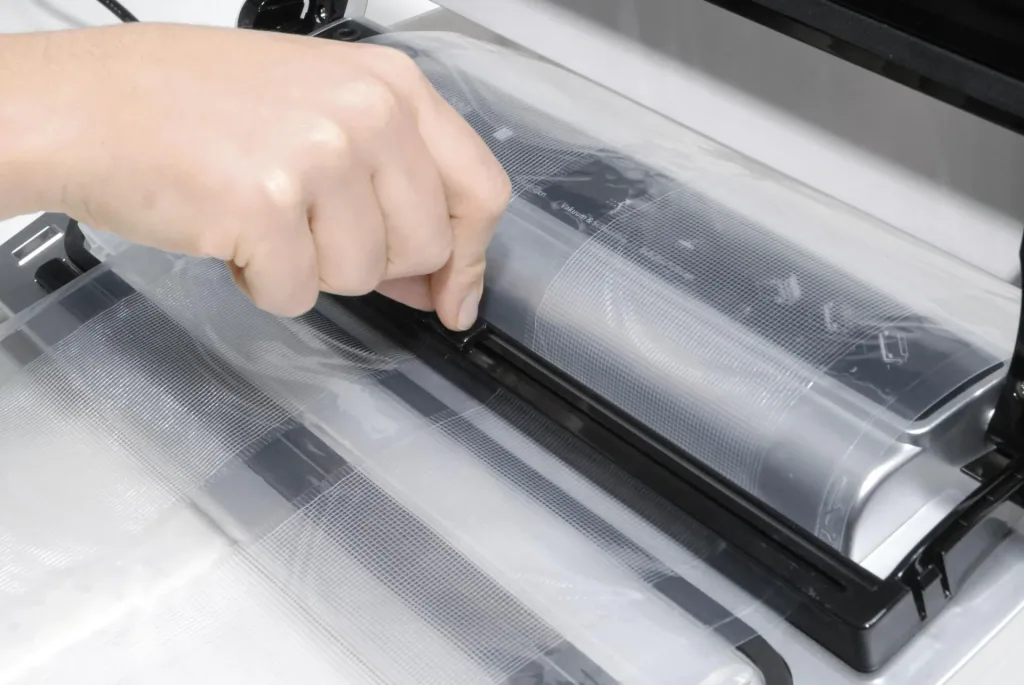 Vakuumierer Edelstahl VC250, 120 Watt, GRATIS dazu 2 Profi Rollen und Vakuumierschlauch für Behälter
