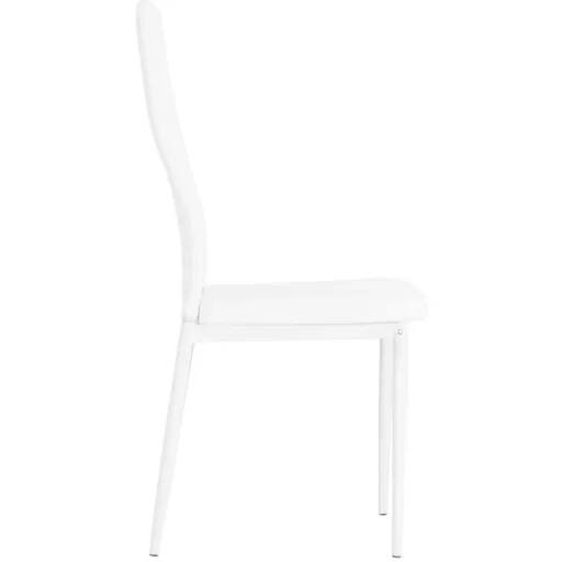 Esszimmerstühle 2-Sitzer Kunstleder weiß