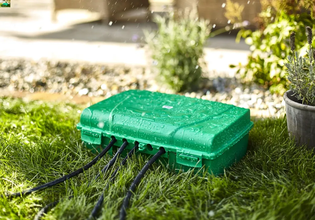 Wetterfeste Verteilerbox IP 55, grün