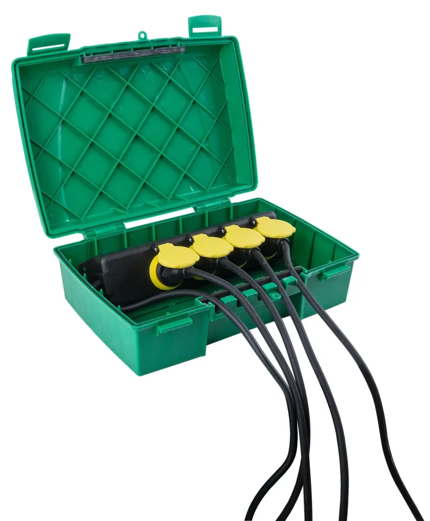 Wetterfeste Verteilerbox IP 55, grün