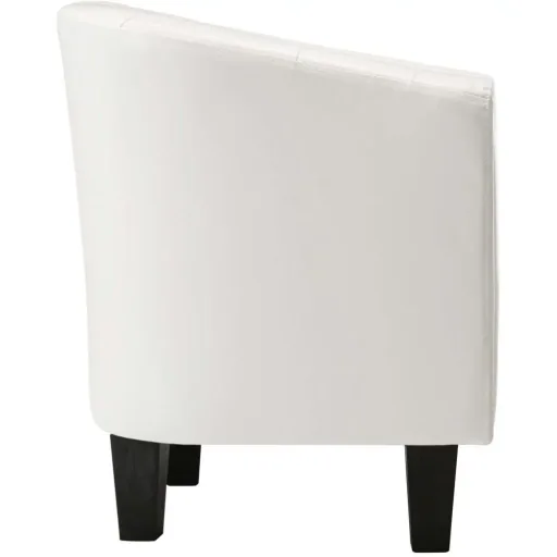 Schalensitz Kunstleder weiß