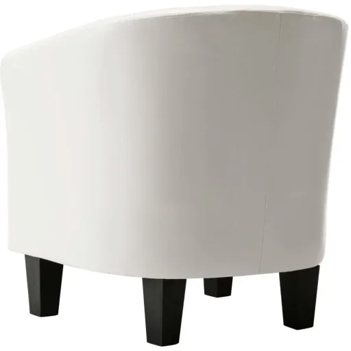 Schalensitz Kunstleder weiß