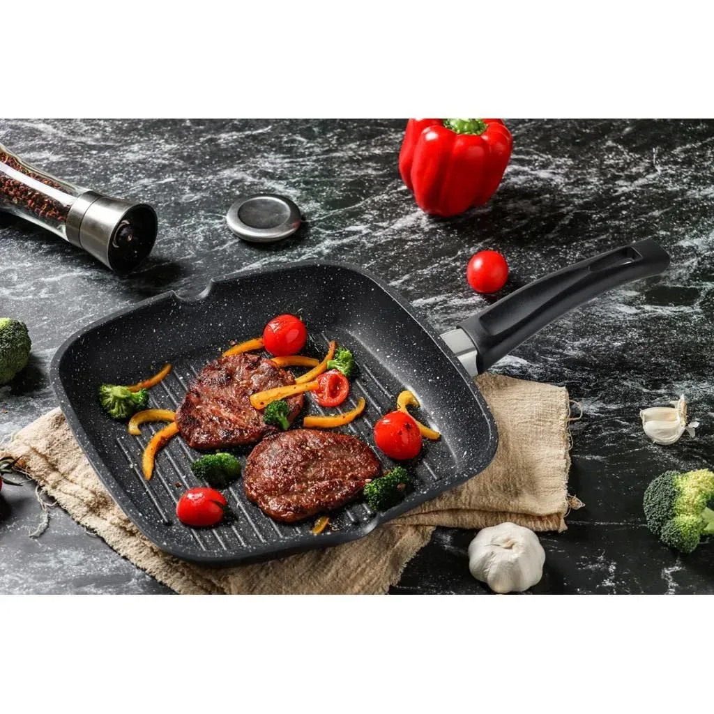 Grillpfanne - 28 cm - Schwarz