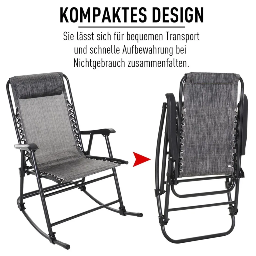 Schaukelstuhl mit Kopfkissen