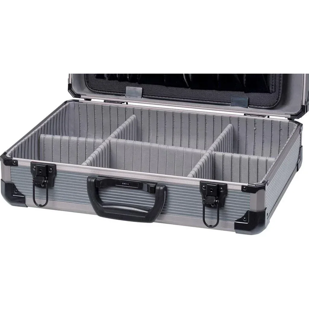 Aluminium-Werkzeugkasten - 48.5x33.5x15.2 - Silber - max 10kg