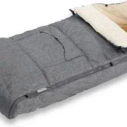 Kinderwagen-Fußsack Grau | Teddy | Maxi-Cosi | mit Aufbewahrungstasche