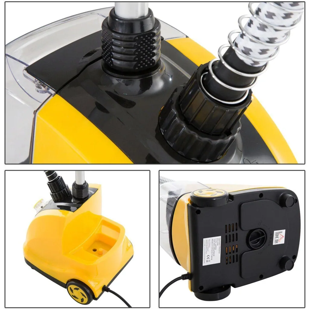 Dampfglätter Dampfbürste Vertikal 1800W 1,4L Gelb