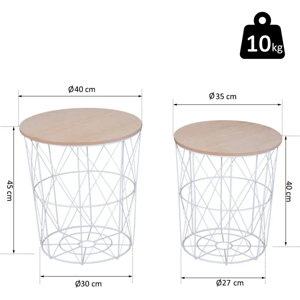 Couchtisch als 2-teiliges Set