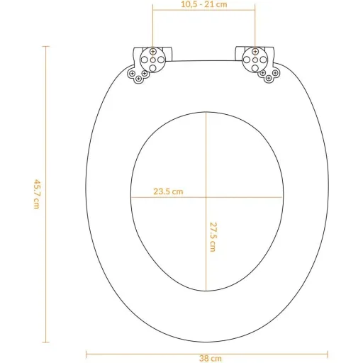 MDF-Toilettensitz Bambus mit Absenkautomatik