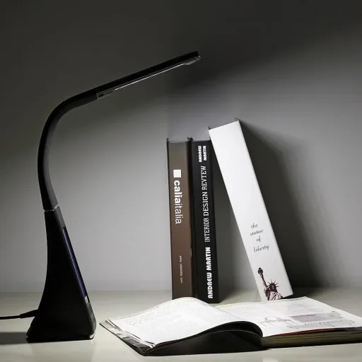 LED-Tischleuchte Lilly schwarz