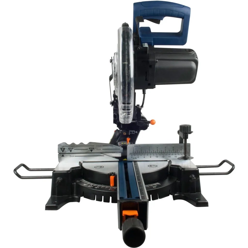 MSM1038 Radial-Gehrungssäge 1900W - 255mm - Laserführung - Spindelarretierung - Inkl. 255mm TCT Sägeblatt (T60), Staubsa