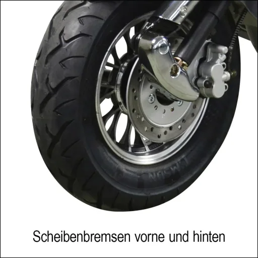Retro E-Roller "Sizilia" 45 km/h anthrazit