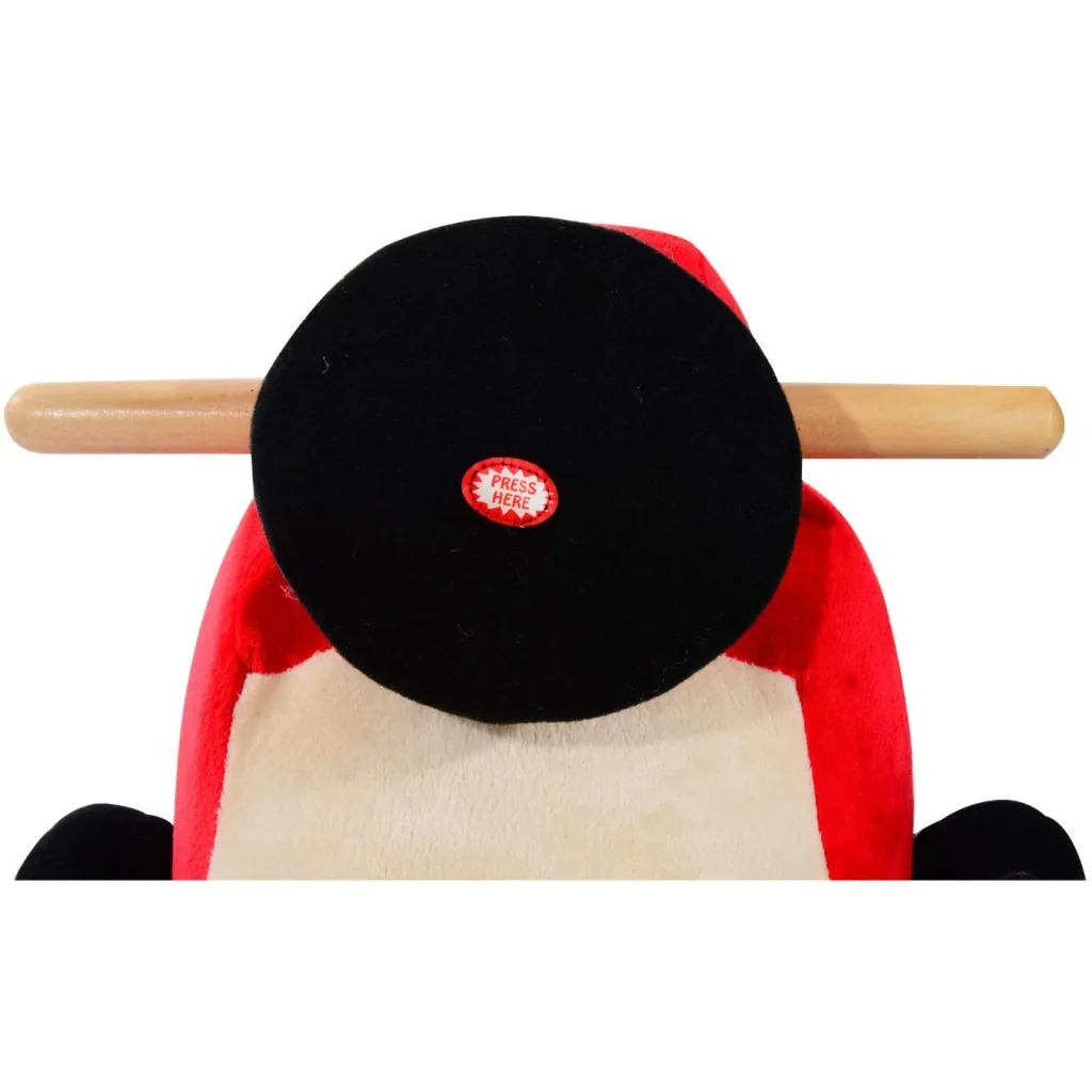 Schaukelpferd Plüsch Auto Schaukeltier Lieder Spielzeug Kinder Baby Rot Auto