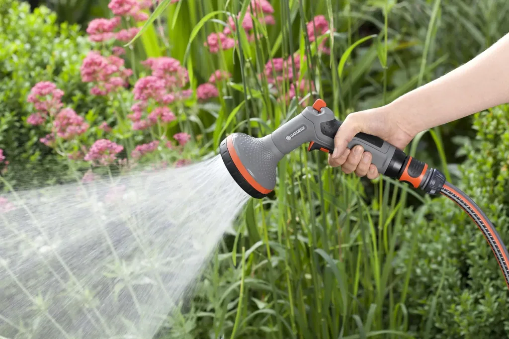 Comfort Brause für Beete, Impulsauslöser mit Arretierungsfunktion