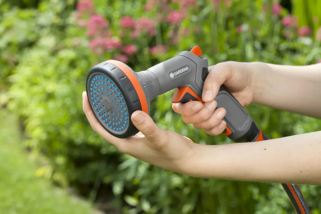 Comfort Brause für Beete, Impulsauslöser mit Arretierungsfunktion