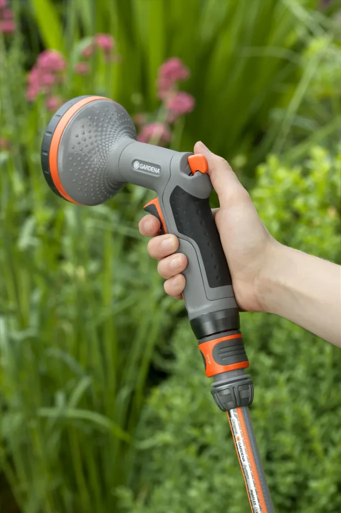 Comfort Brause für Beete, Impulsauslöser mit Arretierungsfunktion