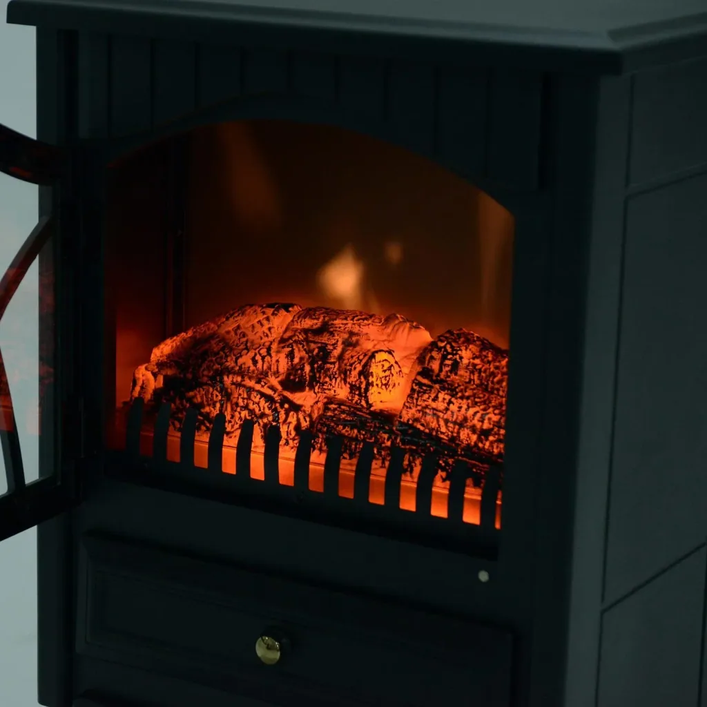 Elektrokamin Kaminofen Standkamin 1800W schwarz