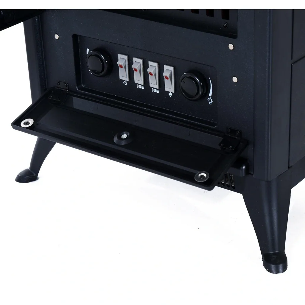 Elektrokamin Kaminofen Standkamin 1800W schwarz