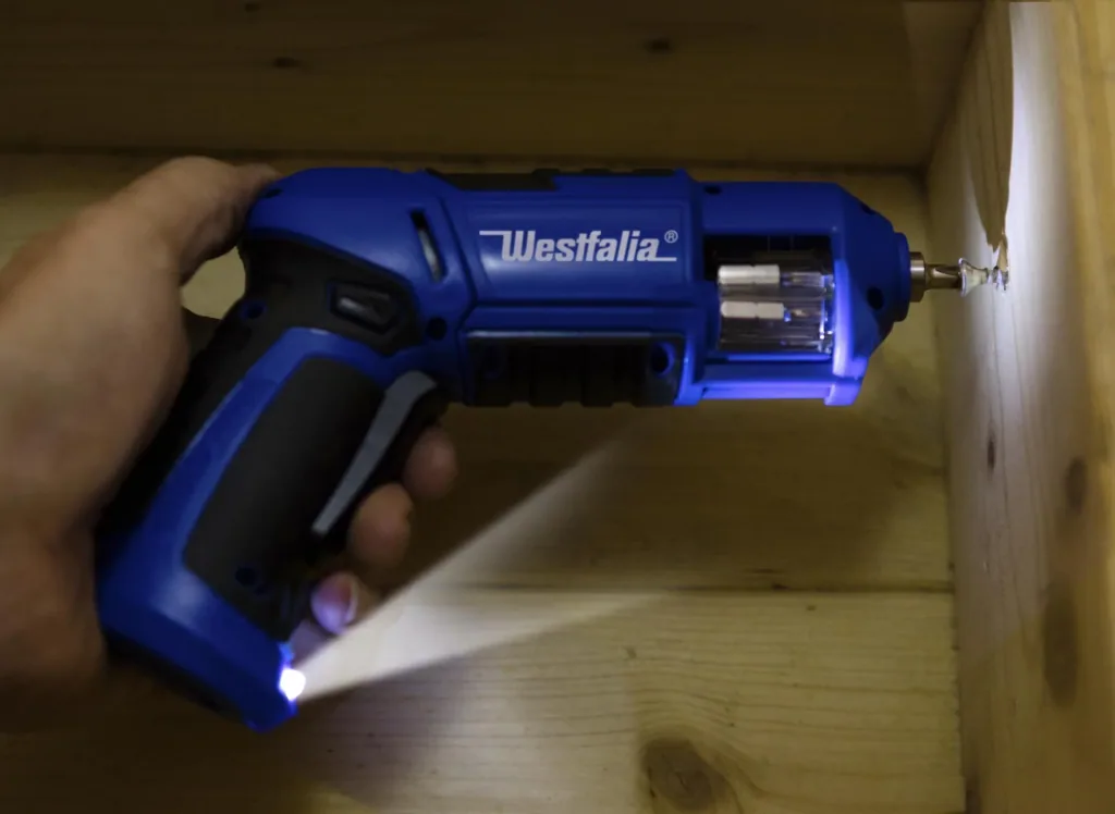 Akkuschrauber 3,6 Volt Li-Ion mit Revolvermagazin
