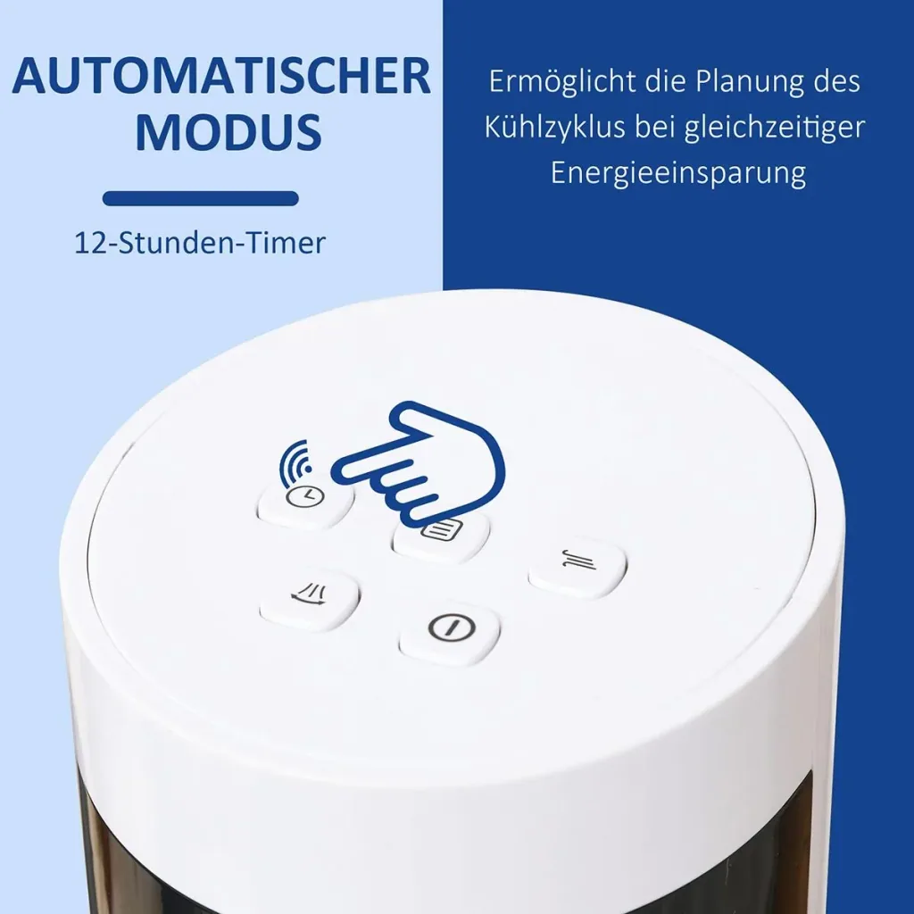 Turmventilator mit Fernsteuerung weiß