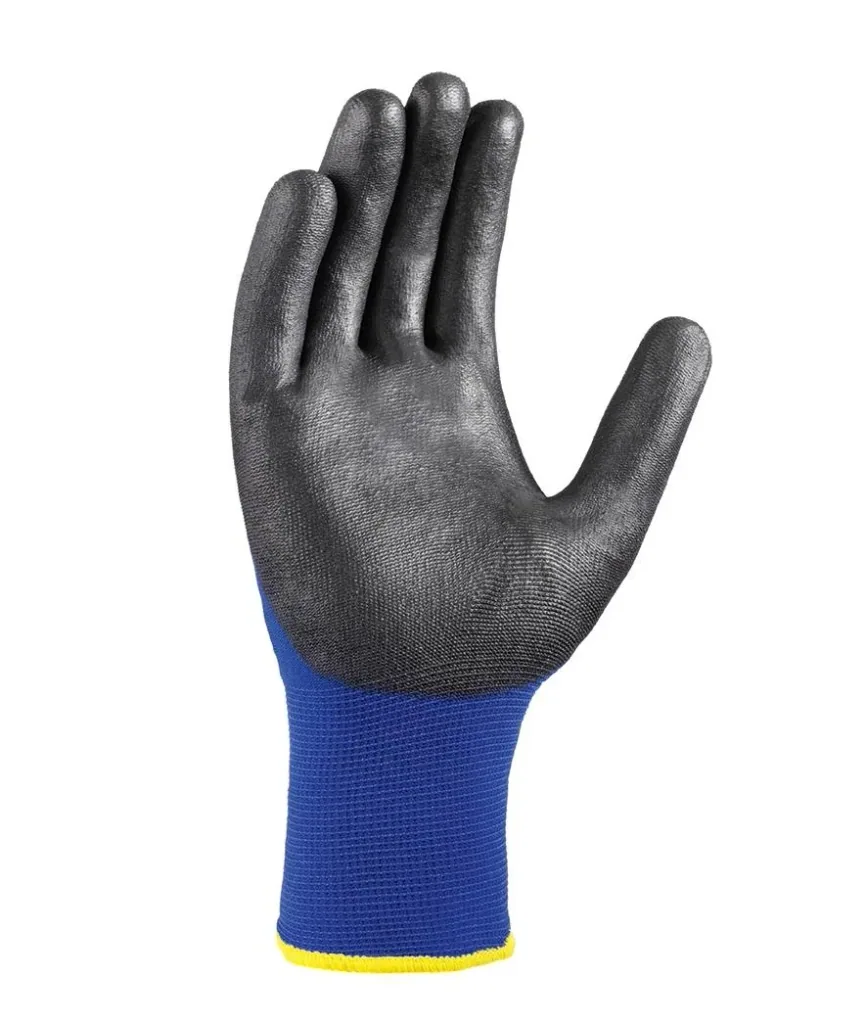 Nylon-Strickhandschuh TOUCH blau/ schwarz Gr. 10