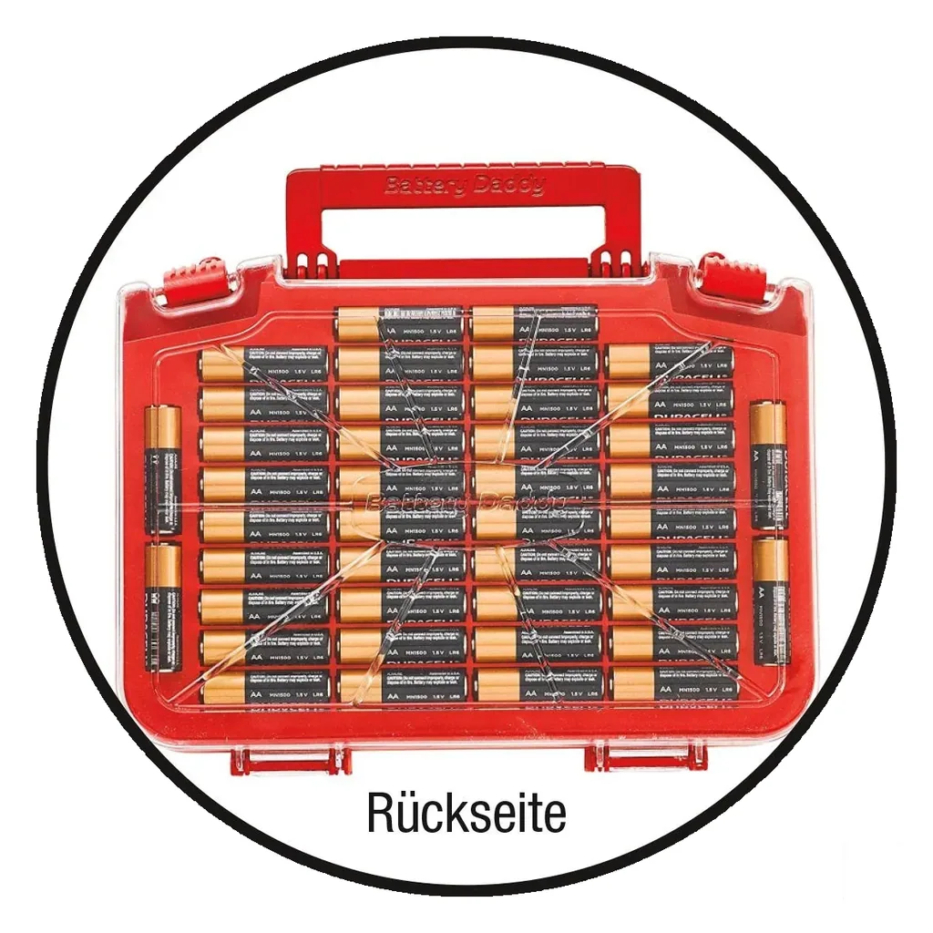 Batterievorratskoffer inklusive Tester