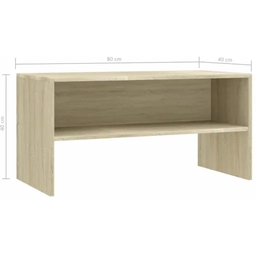 TV-Schrank 80x40x40 cm Spanplatte Eiche Sonoma