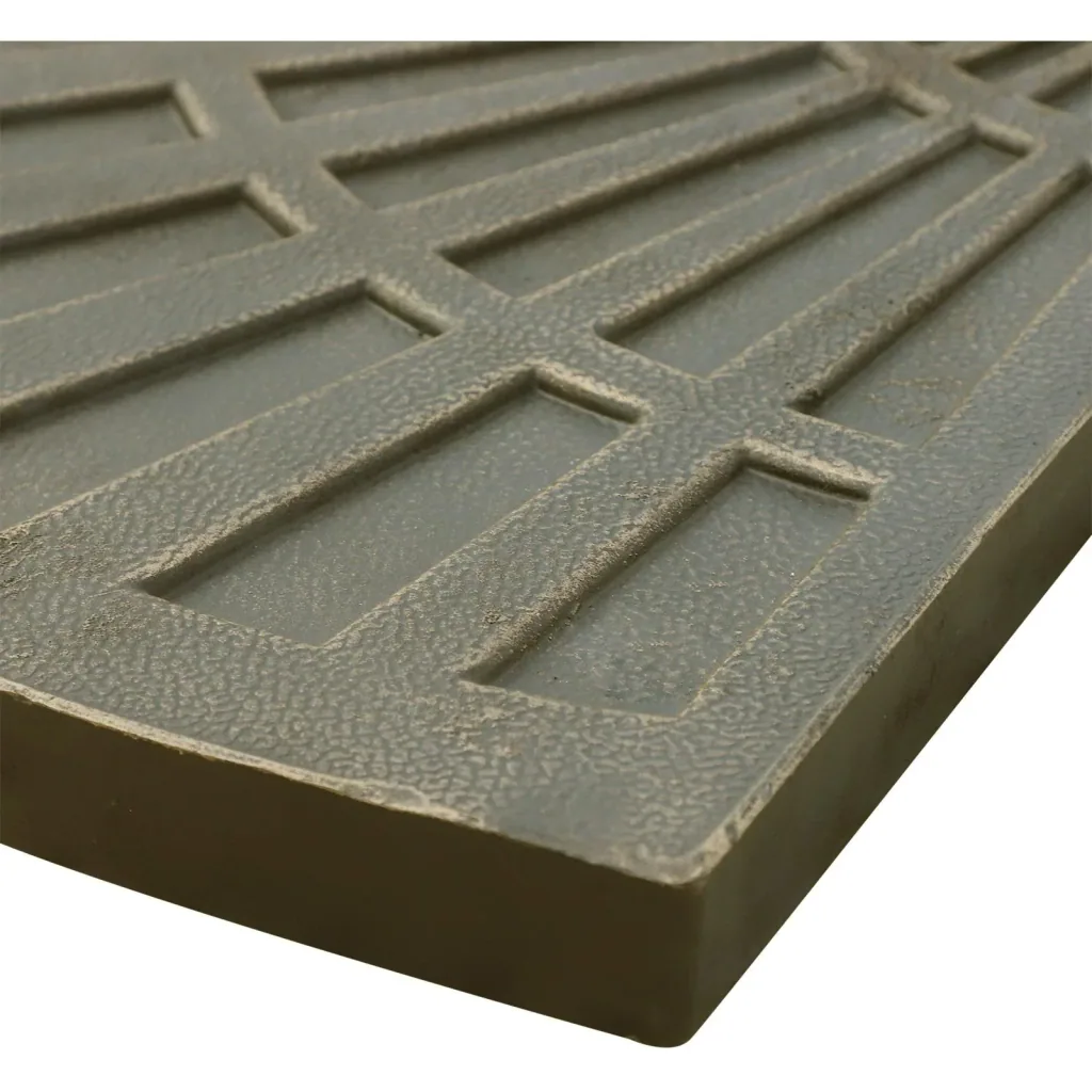 2 tlg, Sonnenschirmständer Platten-Schirmständer Schirmständer halbrund abnehmbar Handgriff mit Harz Bronze 30 kg