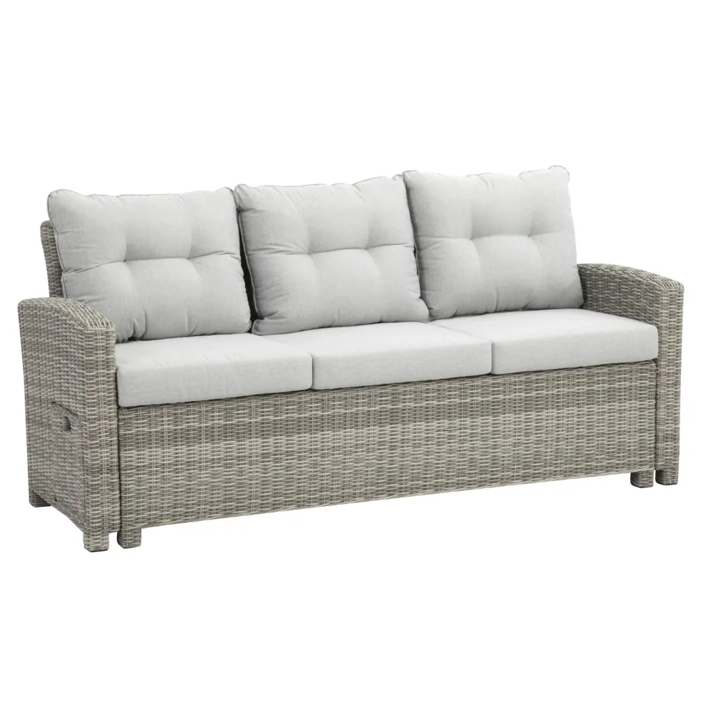 Gartenmöbel-Lounge-Set "Malia" - halbrund