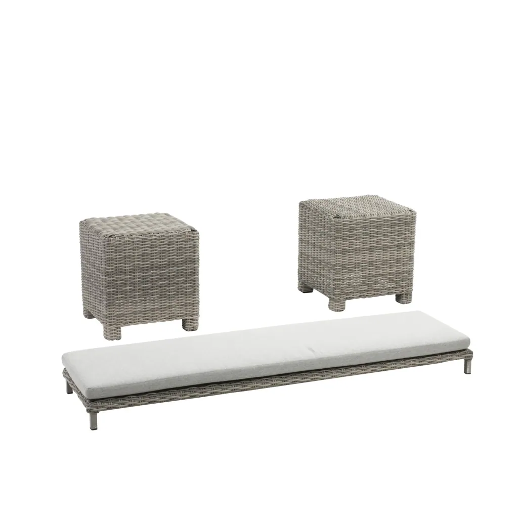 Gartenmöbel-Lounge-Set "Malia" - halbrund