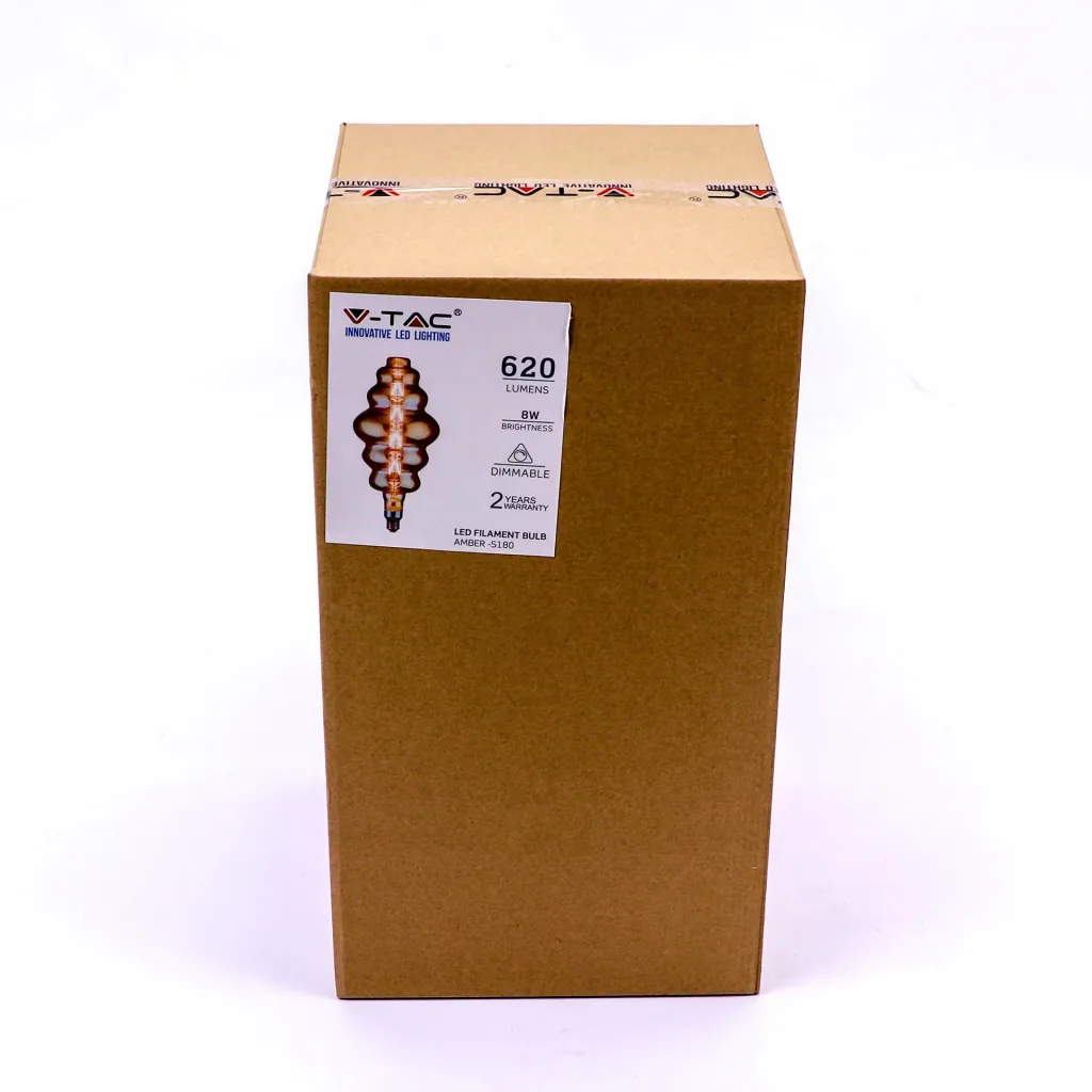 VT-2169 XXL Dimmbare Design-LED-Glühlampe - 8W - 2000K - E27 Fassung - S180 - Gold